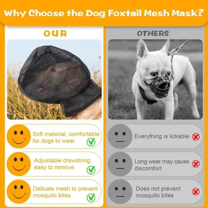 Masque facial pour chien