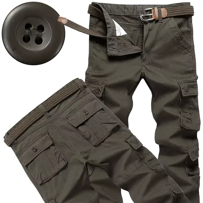 Pantalon cargo tactique homme qualité premium pour chasse randonnée sport outdoor - coupe moderne