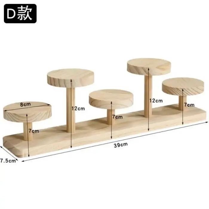 Présentoir rond en bois, design minimaliste, décoration de la maison, accessoires, supports à bijoux