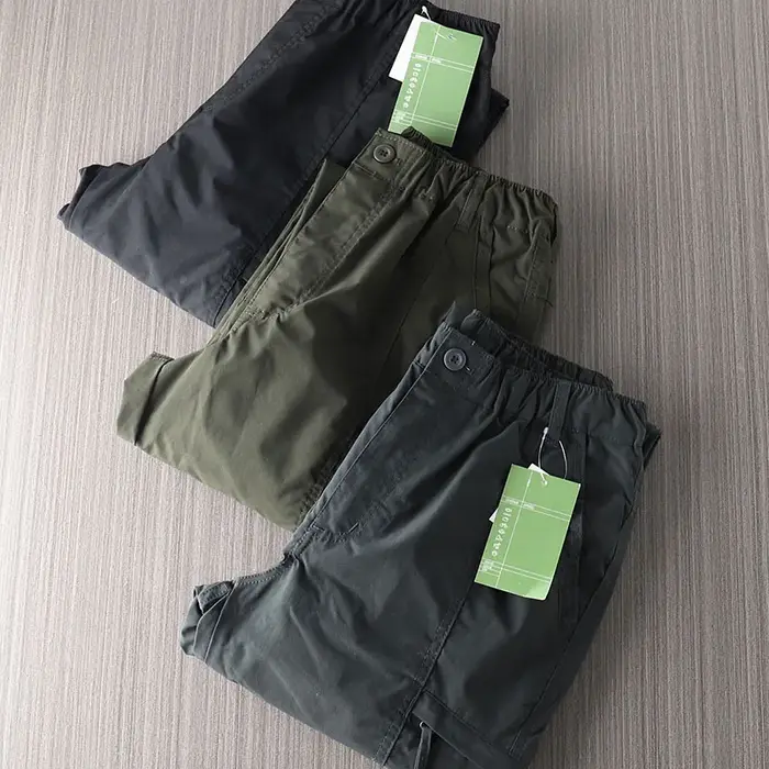 Pantalon cargo tactique homme polyester multiple poches pour randonnée et activités extérieures printemps automne