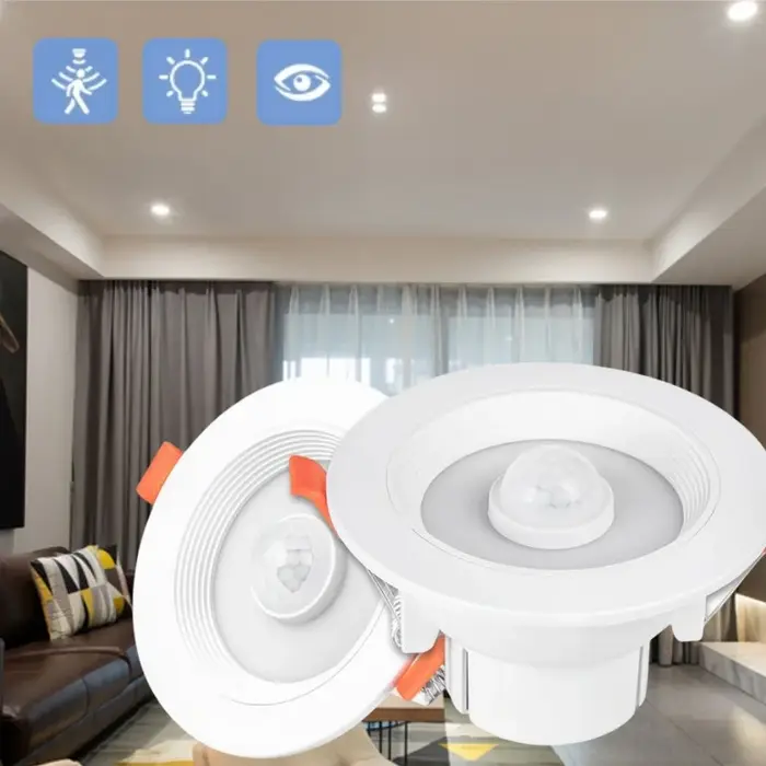 PIR capteur de mouvement Spot LED Downlight Lamparas 5W 10W 15W 20W maison intelligente LED Spot pou