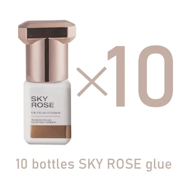 Colle Rose ciel originale coréenne, 10 bouteilles, fournitures d'extension de cils, 5ml, outils de m