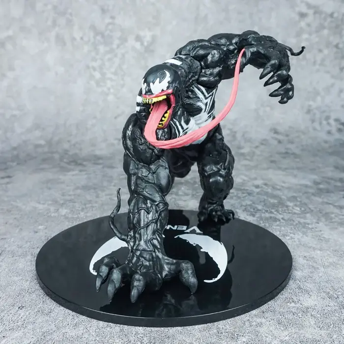 Venom solide en PVC, Position couchée, Alliance de méchant, Spider Man, Anime, modèle de décoration 