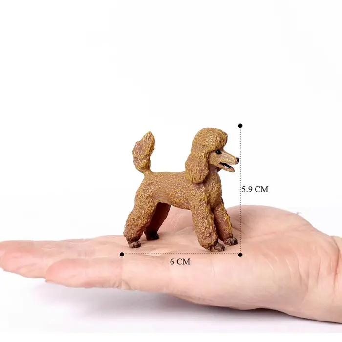 Poinçon réaliste, décoration de chiot de bureau, Mini modèle de chien de compagnie pour décoration d