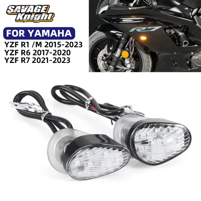 Invisible YZF R7 Clignotant De Moto LED Clignotants Lumière Pour YAMAHA YZF R6 R7 R1 R1M Clignotant 