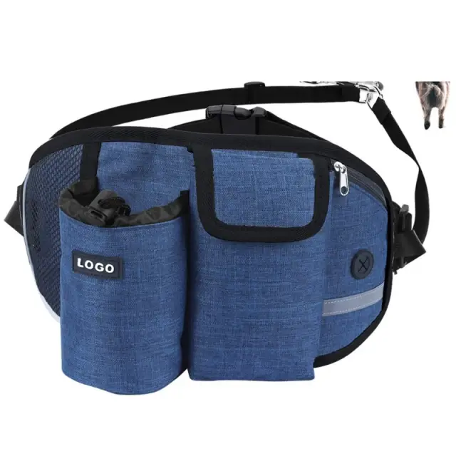 Sacs de Marche pour Chien, Entraînement pour Animal de Compagnie, Sac Banane, Mains Libres, Poudres 