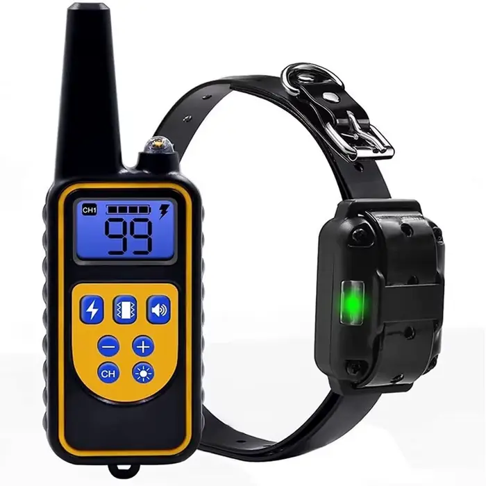 Collier de dressage électrique pour chien, collier anti-aboiement étanche pour animaux de compagnie 