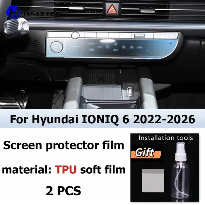 Protecteur d'écran mat pour intérieur de voiture Hyundai IONIQ 6 2022 – 2026, console de Navigation 