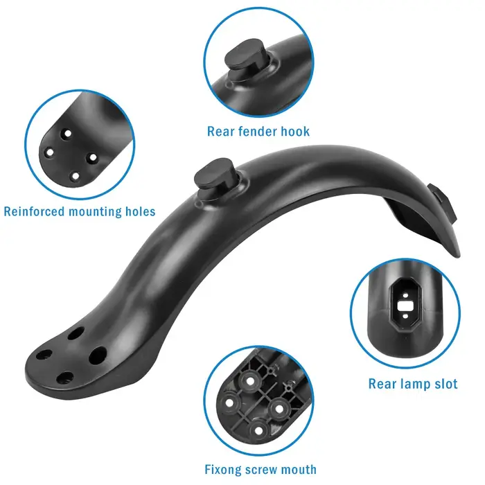 Pour Scooter électrique garde-boue ensemble 4 vis garde-boue accessoires applicables garde-boue arri