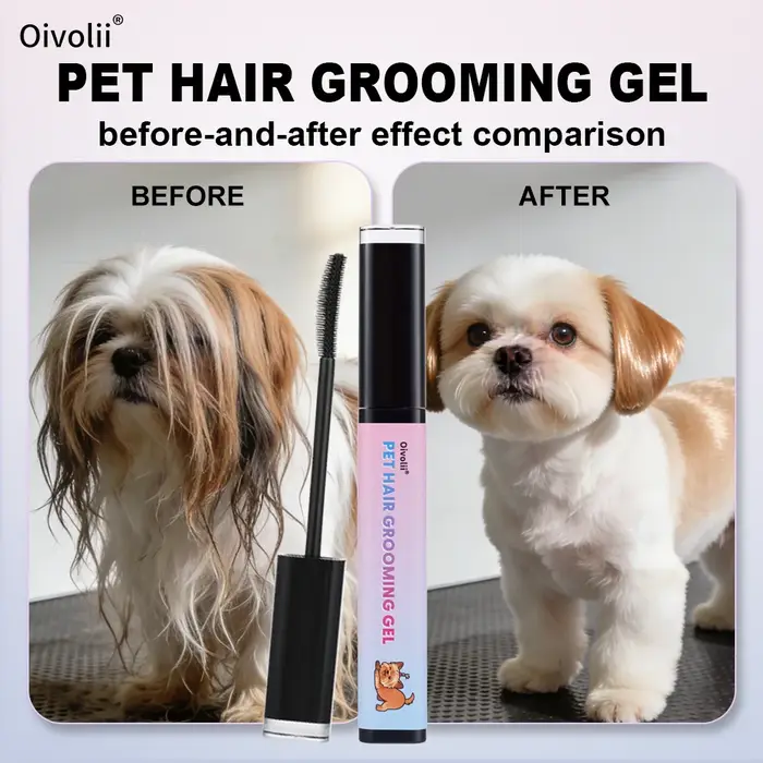 Gel démêlant pour poils d'animaux pour chiens et chats – Formule à base de plantes