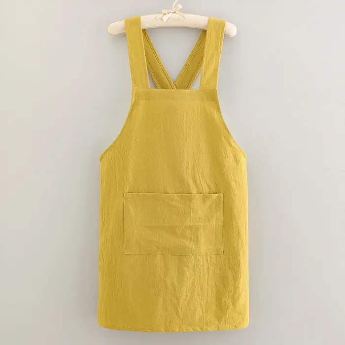 1 tablier de cuisine en coton respirant, résistant à l'usure, pour adulte, anti-salissure, doux, vêt