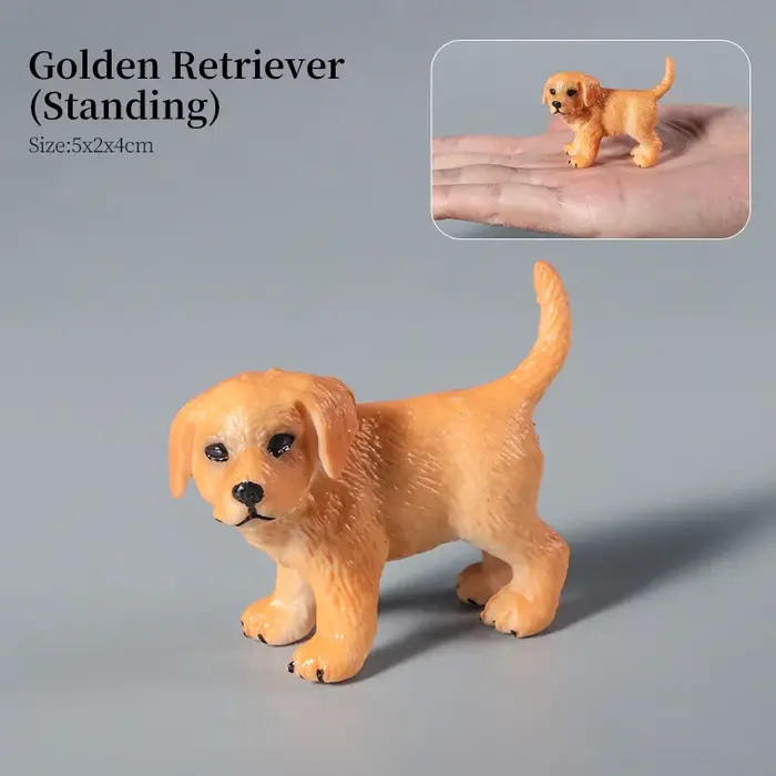 Nouvelle collection de figurines d'animaux de compagnie : modèles de chiots Husky, Berger allemand, 