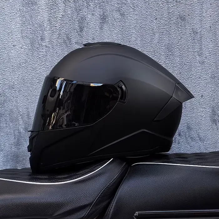 Casque de Moto Visage Complet Unisexe LVS-701 Protégeant et Sécurisant pour Hommes et Femmes Occasions de Moto
