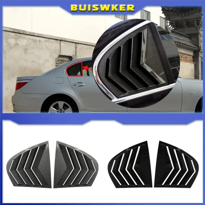 Pour BMW style de voiture persiennes de fenêtre arrière série 5 E60 2004-2010 kits de carrosserie de