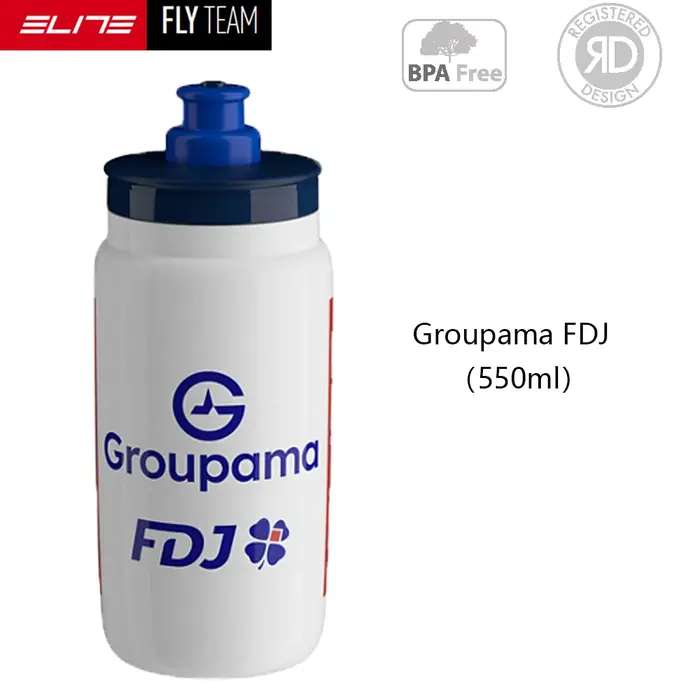 ELITE FLY TEAM Gourde de sport originale pour vélo de route, bouteille d'eau ultra-légère pour VTT