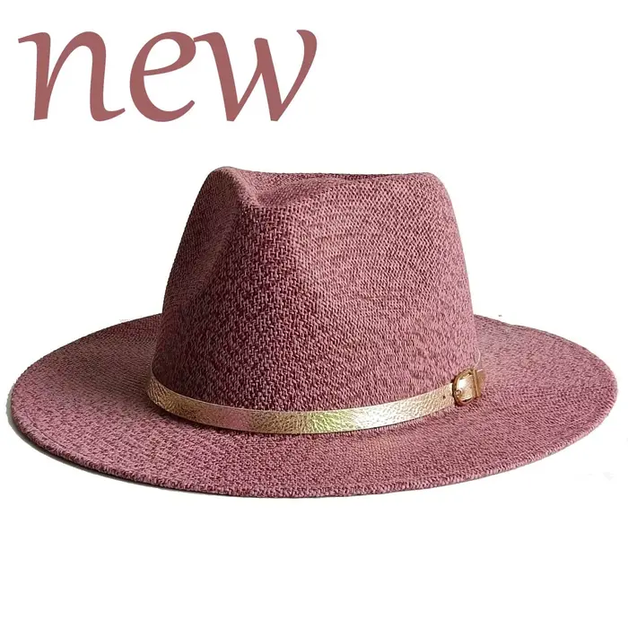 Chapeau de soleil en paille tressée délicate, chapeau d'été en paille, nouveau chapeau à ruban élast