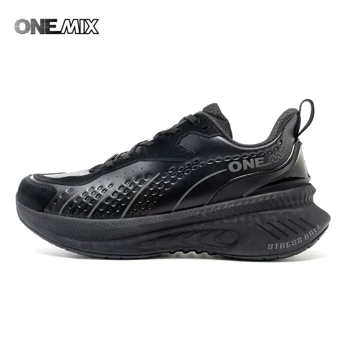 ONEMIX 2025 hiver formation chaussures de course pour hommes chaussures de Sport en cuir chaud résis