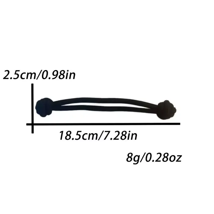 Attaches de cheveux en caoutchouc extensibles simples pour femmes