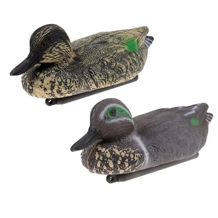 Leurre canard flottant 3D pour chasse et pêche - Décoration lac et parc - Accessoire extérieur polyvalent