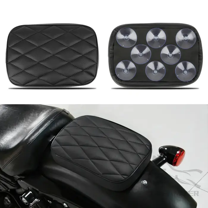 Siège de passager arrière universel noir à ventouse pour moto, pour Harley 883 1200 48 Choppers Bobb