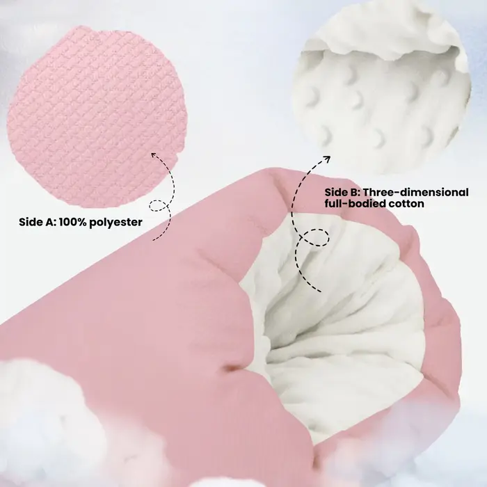 Oreiller d'allaitement doux et en peluche pour bébé, avec bras chauds, parfait pour l'allaitement pe