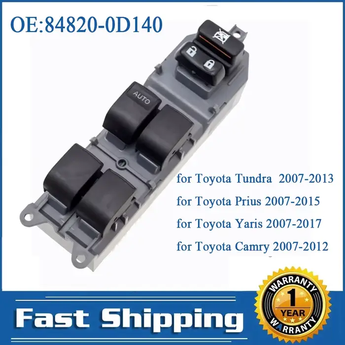 Bouton de commutation de commande de vitre électrique de voiture, Console de levage de verre pour To
