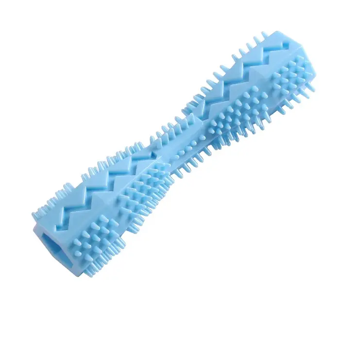 Brosse à dents pour chien durable, jouet à mâcher en caoutchouc souple, bâtonnet de nettoyage dentai