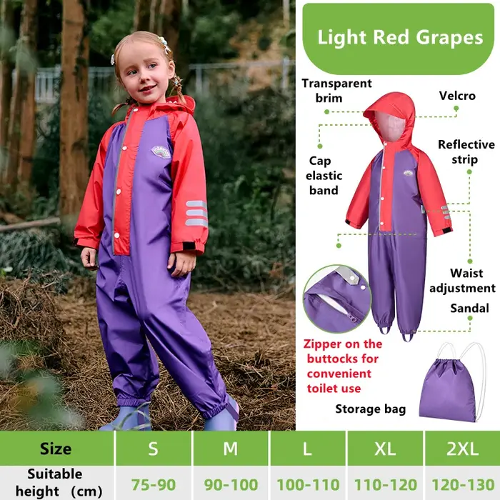 Manteau imperméable pour enfants, combinaison imperméable à capuche, dessin animé, Design créatif, v