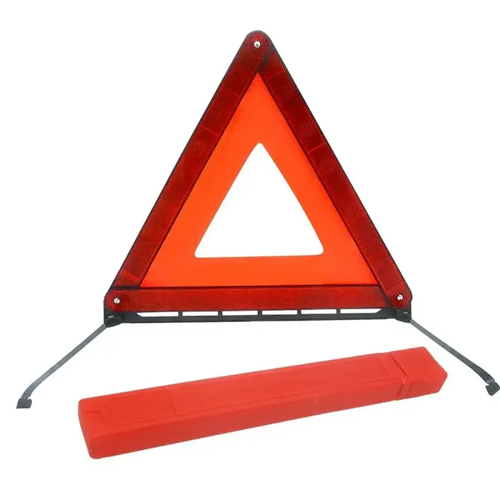 Triangle d'iode pour installation d'urgence de voiture, coulée rouge, danger pour la sécurité routiè
