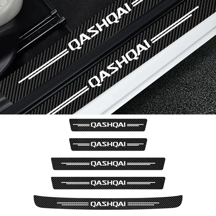Autocollant de seuil de porte de voiture, 5 pièces/ensemble, pour Nissan Qashqai J10 J11 J12 2013 20