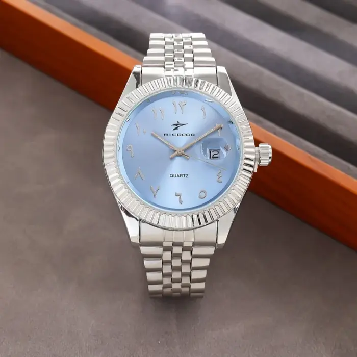 Montre homme luxe haut de gamme avec date - montre acier inoxydable casual business sport cadeau