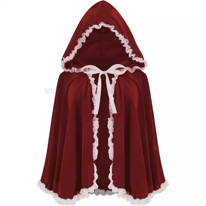 Vêtements de noël pour adultes, cape de noël, petit chaperon rouge, vêtements de spectacle sur scène