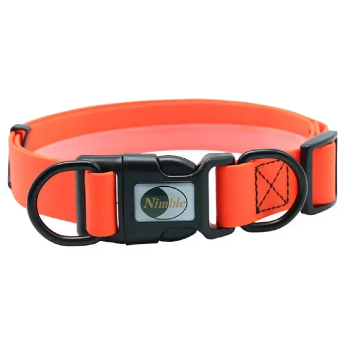Collier imperméable en PVC pour chien de compagnie, fournitures pour animaux de compagnie faciles à 