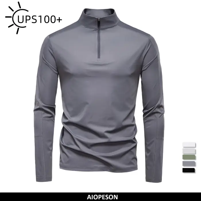 AIOPESON 2025 hommes printemps léger respirant Protection UV chemise solaire pour les activités de p