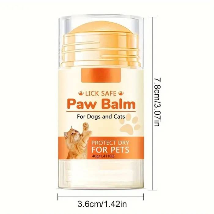 Baume pour pattes de chat et de chien, baume protecteur pour le nez et les pattes, hydratant pour le