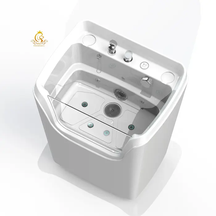 Baignoire de spa durable pour animaux de compagnie, petite baignoire à bulles en acrylique pour chie