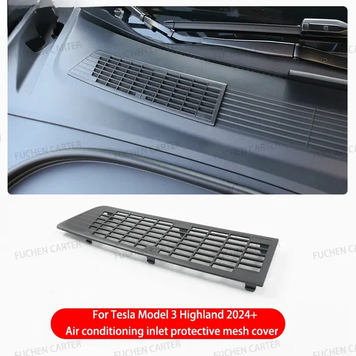 Pour Tesla Nouveau Modèle 3 Lancement 2025 Grille de pare-chocs avant Highland, grille de ventilatio