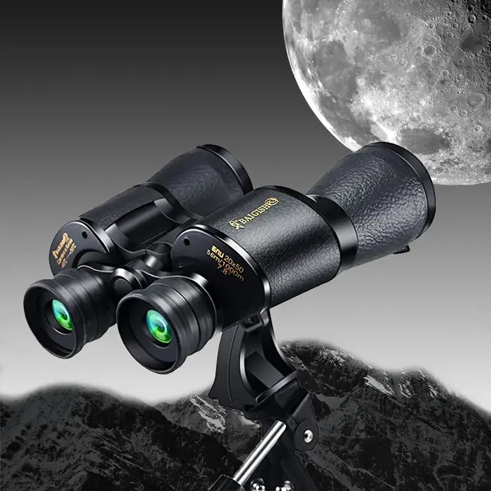 Jumelles 20x50 professionnelles longue portée BAK4 2023 - Monoculaire étiquette or pour chasse précise