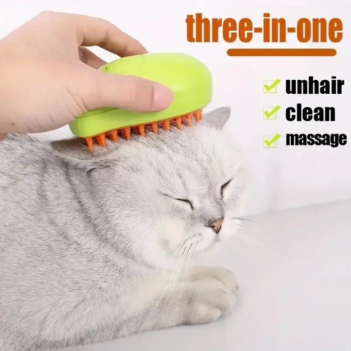 Brosse de pulvérisation pour animaux de compagnie, Design mangue, pour chiens et chats, peigne de ba