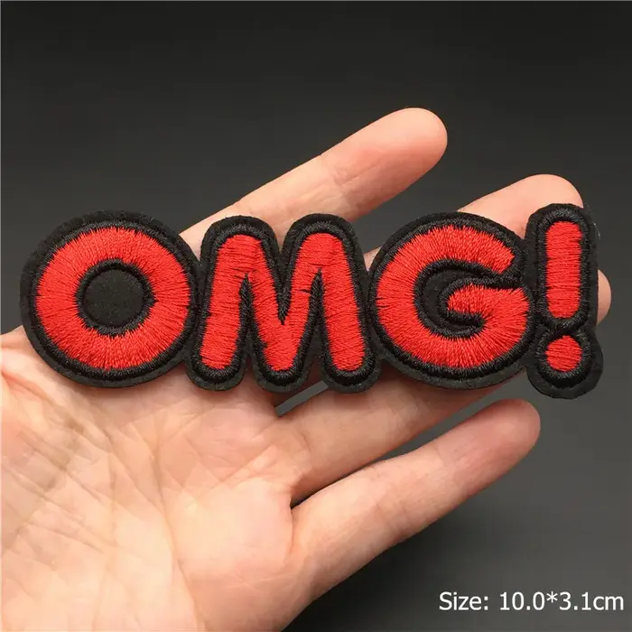 OMG! Patch Brodé pour Vêtements