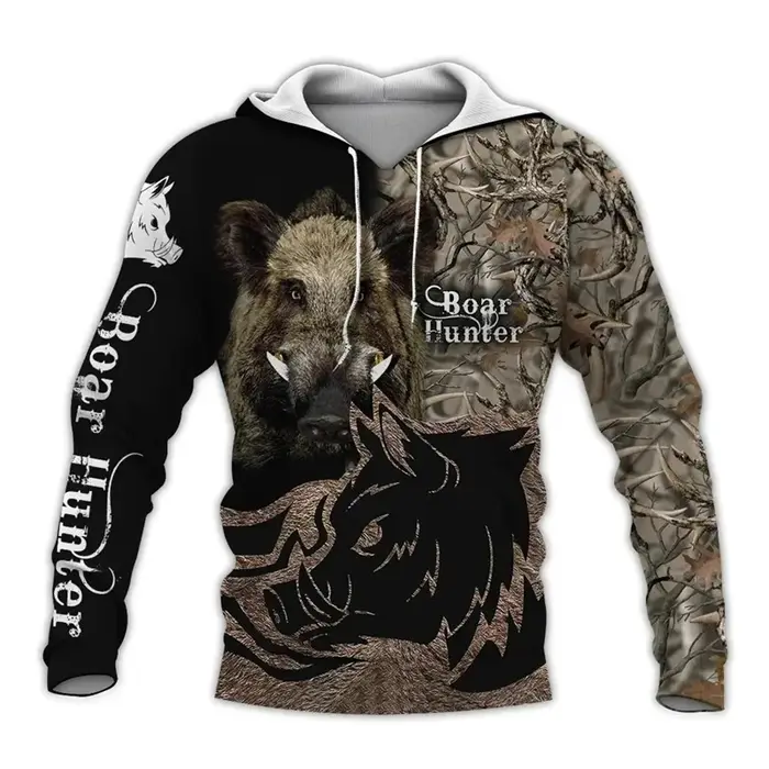 Sweat à capuche imprimé 3D pour hommes