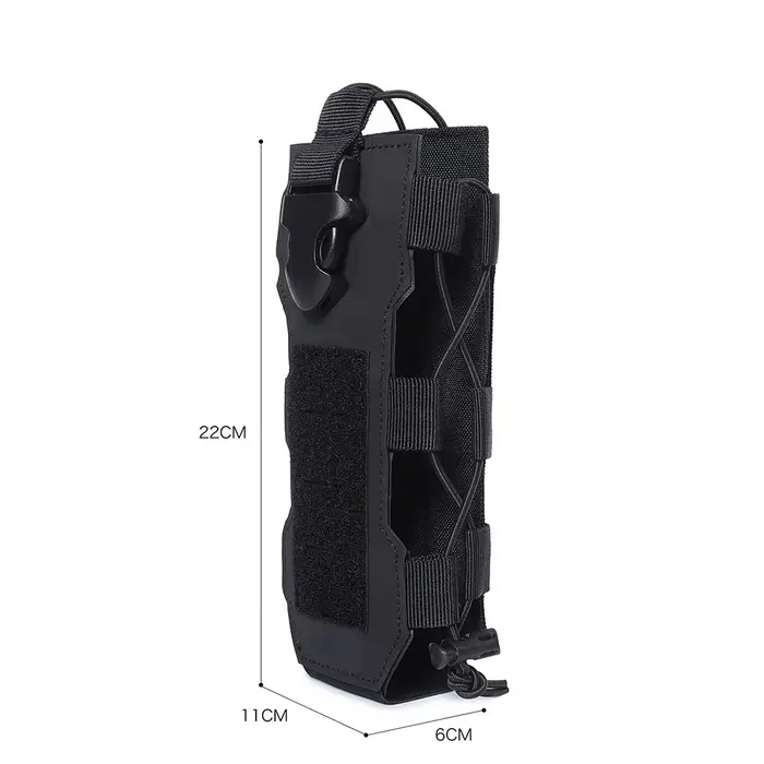 Pochette Molle pour gourde et radio, étui ceinture polyvalent chasse randonnée équipement tactique