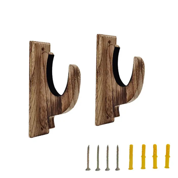 Support mural en bois massif pour pistolet, support de rangement pour fusils à domicile, toutes les 