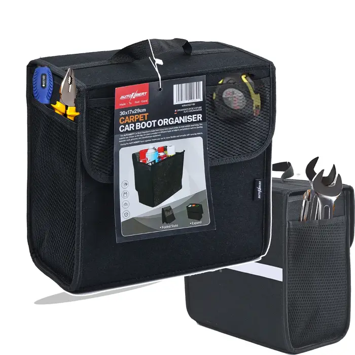 Organisateur de coffre de voiture universel, organisateur de coffre, boîte de rangement, sac portabl