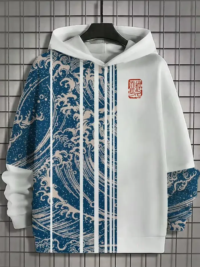 Sweat à capuche amusant pour hommes, mode japonaise Harajuku, décontracté y2k, automne et hiver, mot
