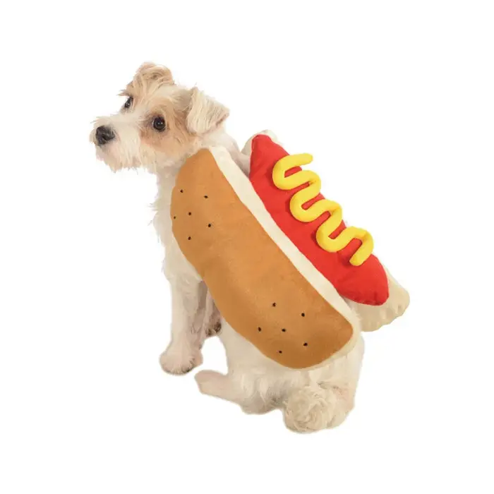 Costumes d'Halloween amusants pour chiens, vêtements réglables en forme de teckel et de saucisse, vê