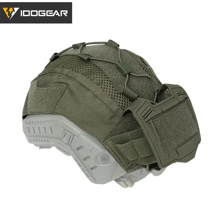 Couvre-casque IDOGEAR chasse maritime avec poche batterie NVG - Accessoire tactique 3812