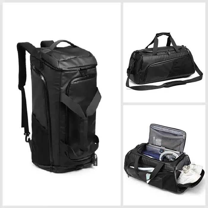 Sac de sport pour hommes, grande capacité, entraînement, Fitness, sac de sport, sac à dos sec et hum