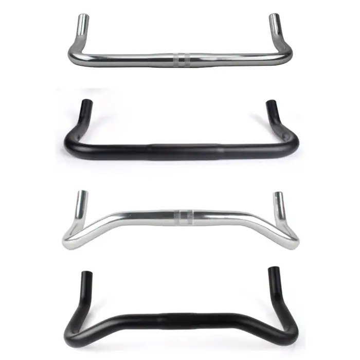 Repose-guidon de vélo en alliage d'aluminium, barre courbée, 22.2x25.4x420mm, piste de vélo à vitess
