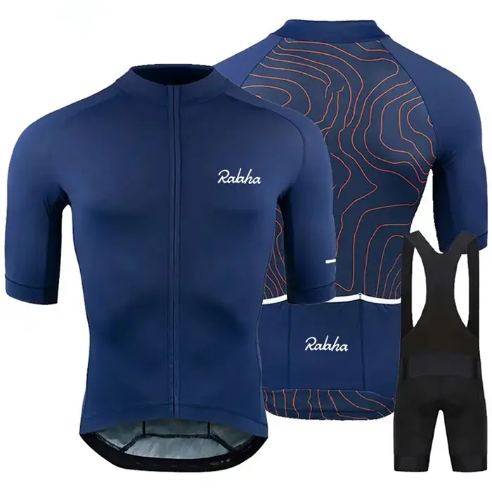 Ensemble de maillots de cyclisme, vêtements d'été pour équipe de VTT, uniforme à manches courtes, combinaison de triathlon, Ropa De Hombre, vêtements de cyclisme pour hommes
